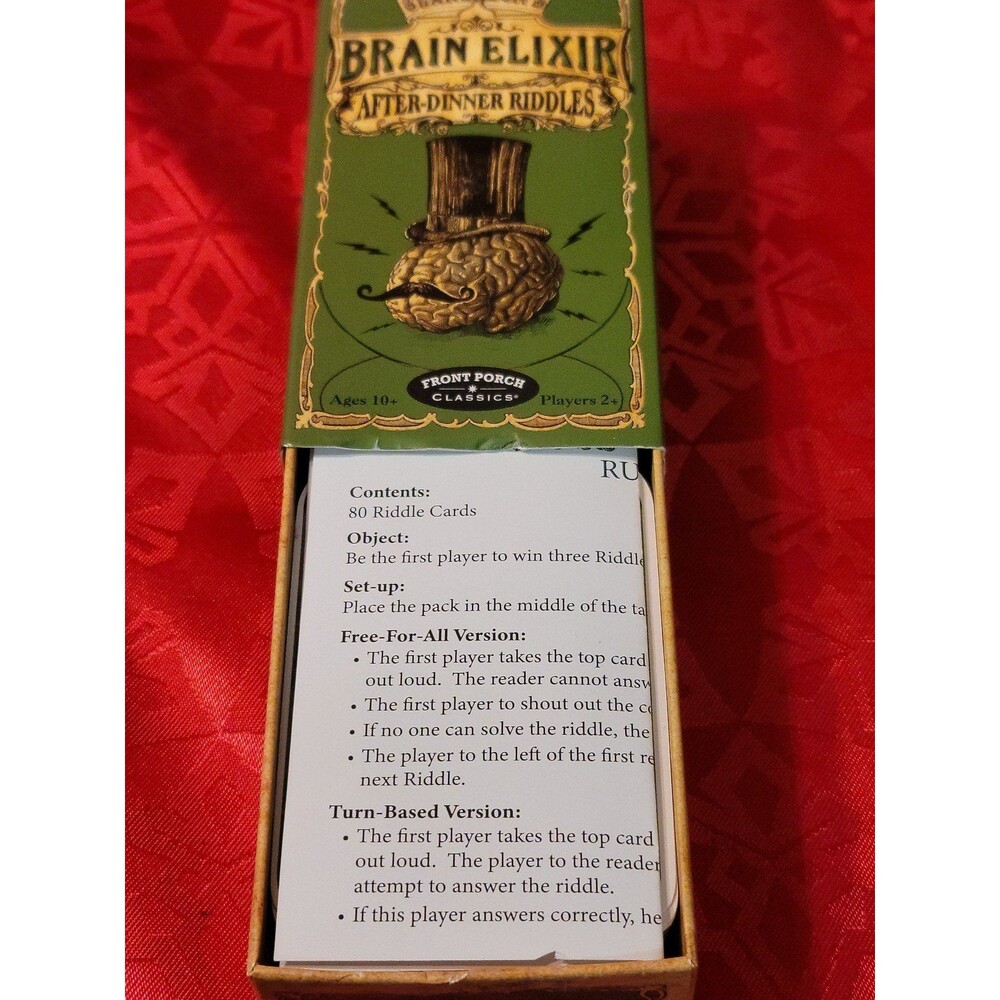Clarendon's Brain Elixir After Dinner Riddles - Picture 7 of 11